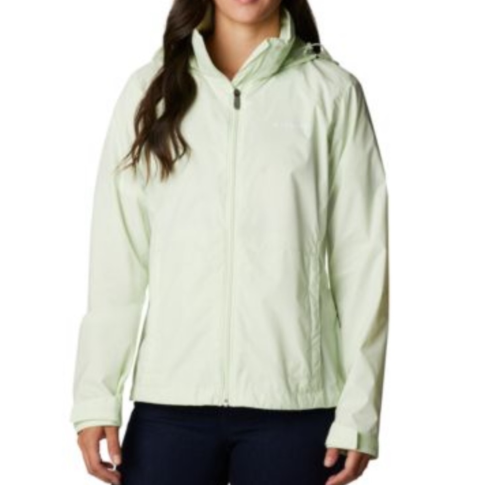 Columbia Women's  Waterproof  rain Jacket size SX color Light Lime